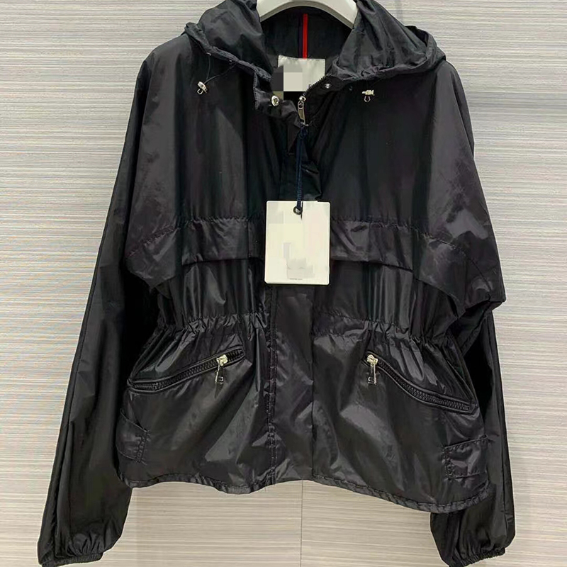 Designer Women Trench Coats Embroidery Badge Waist Slim Fit Hooded Sun Shield Windbreaker Outdoor Fashion Casual Breathable Thin Jacket, White
Designer Women Trench Coats Embroidery Badge Waist Slim Fit Hooded Sun Shield Windbreaker Outdoor Fashion Casual Breathable Thin Jacket, White