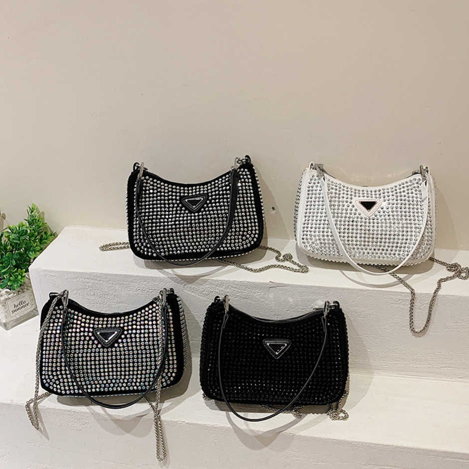 High quality luxury fashion bag Hand Versatile Casual HoBo armpit shoulder Full diamond belt cross body women's dinner bagHigh, White7
High quality luxury fashion bag Hand Versatile Casual HoBo armpit shoulder Full diamond belt cross body women's dinner bagHigh, White7