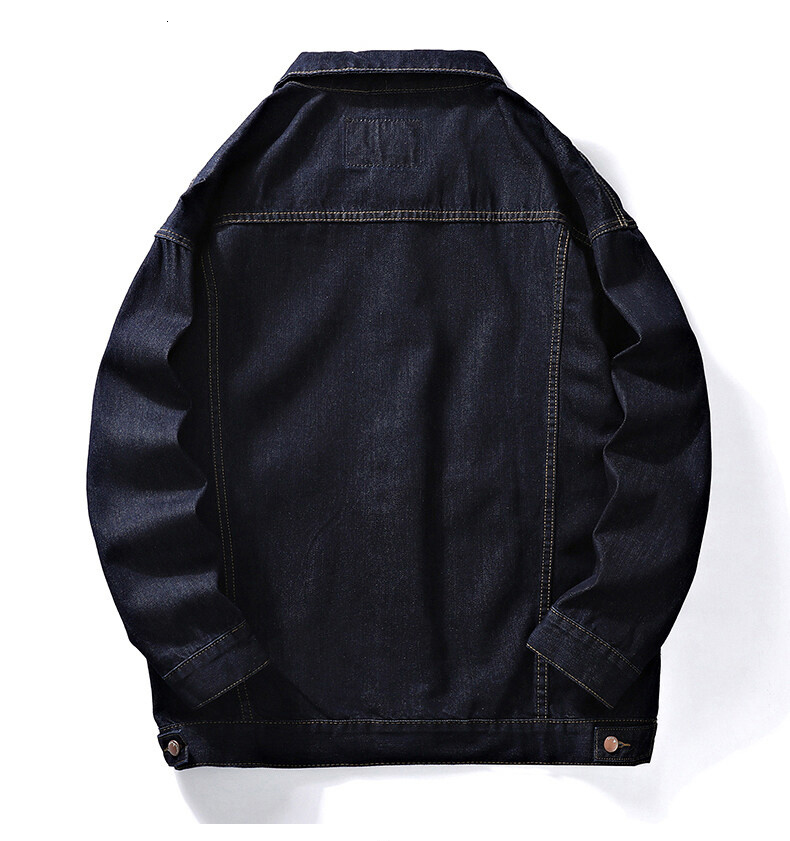 Men's Jackets Cotton Denim Jacket Men Casual Solid Color Lapel Single Breasted Jeans Jacket Men Spring Quality Mens Jackets Size 7XL 230225