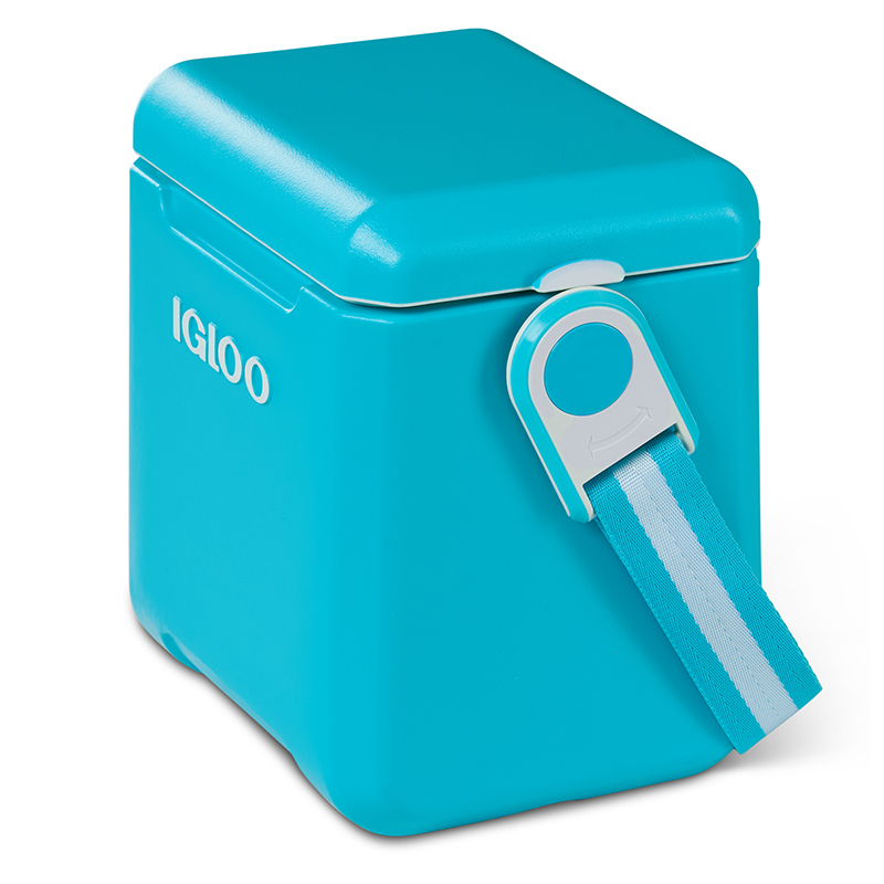 11 qt Tag A Long Hard Sided Cooler Turquoise compass