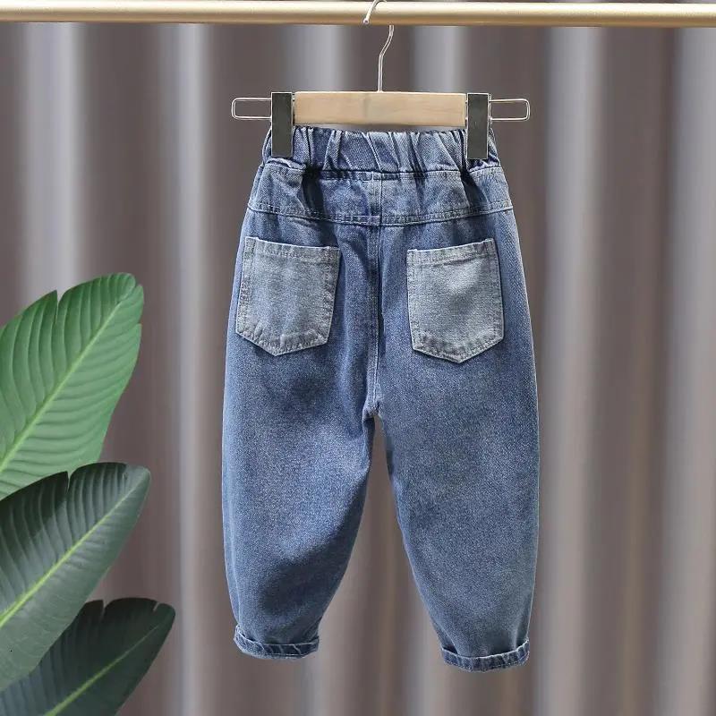 Jeans Boys Baby Spring and Autumn Pants Children s Casual Loose Kids Trousers 2 4 6 7Y 230224