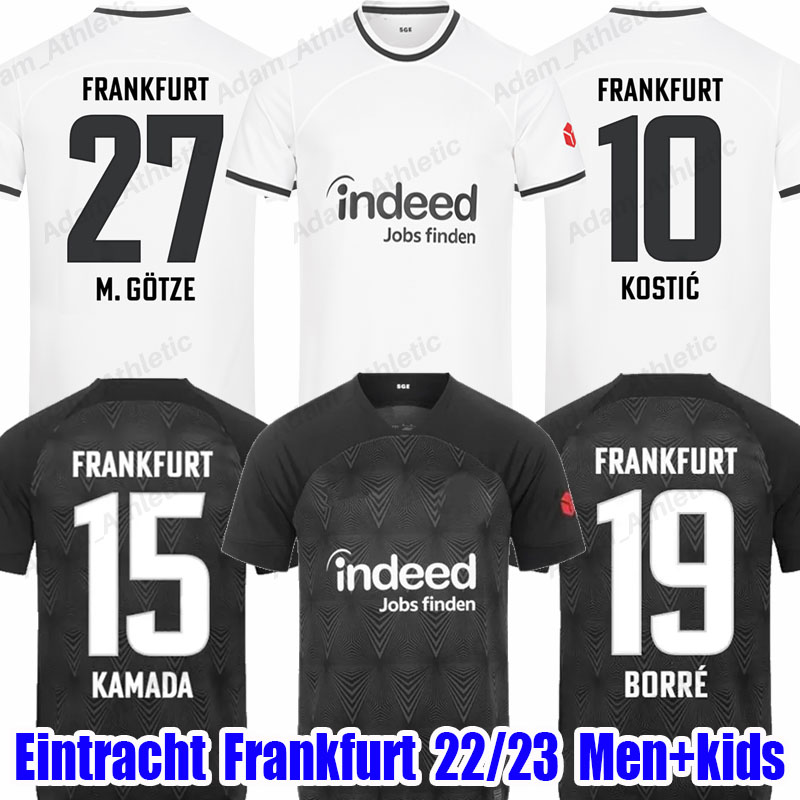 Frankfurt Soccer Jerseys 2022 2023 KOSTIC M.GOTZE KAMADA BORRE Football shirts NDICKA SOW HASEBE RODE jersey men kids kit Customizable football team uniform, 22-23 home+ucl patches
Frankfurt Soccer Jerseys 2022 2023 KOSTIC M.GOTZE KAMADA BORRE Football shirts NDICKA SOW HASEBE RODE jersey men kids kit Customizable football team uniform, 22-23 home+ucl patches