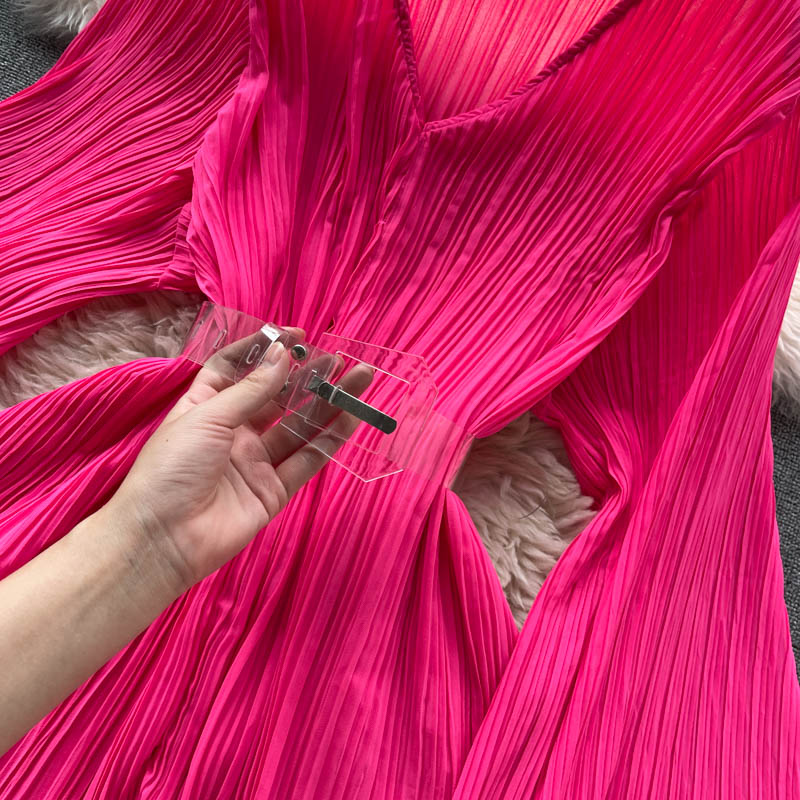 Work Draped Design Multicolor Blouse Women V Neck Flare Long Sleeve Multicolor Blusas Spring 2023 New Shirt