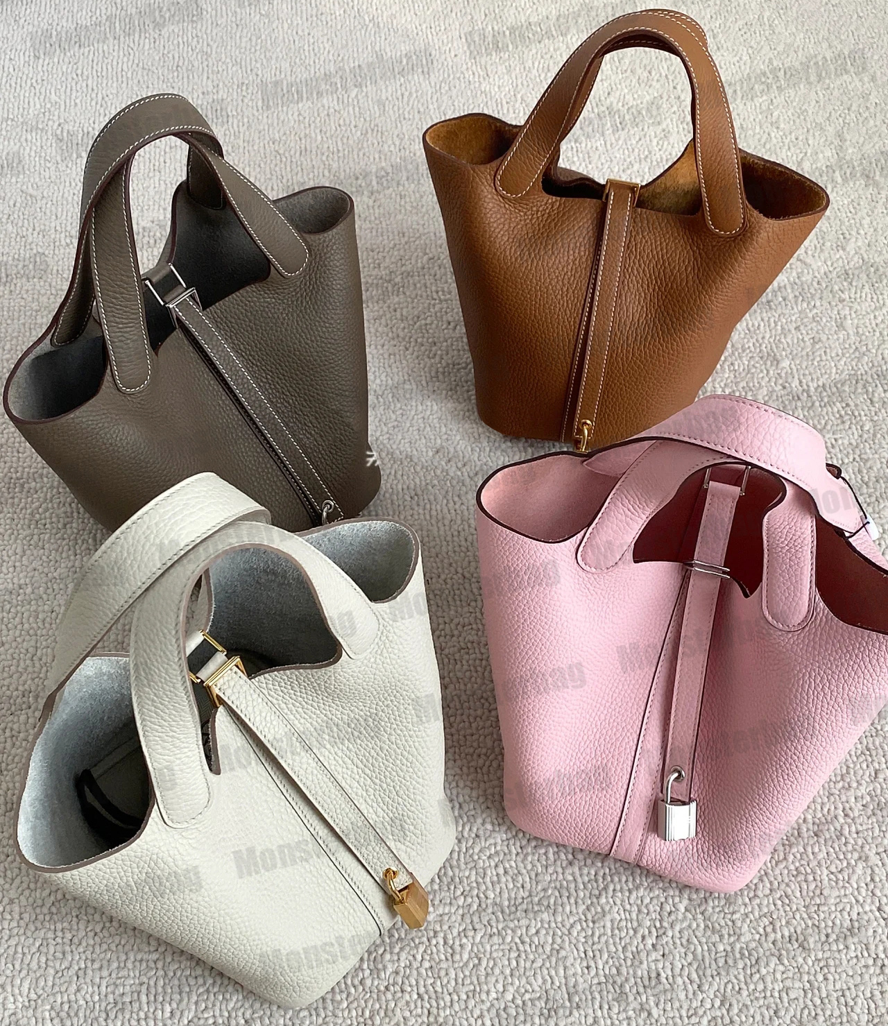 Picotin Tote Bag Shoulder Designer Bags Bucket High Quality Real Leather Calfskin With Lock Luxury H Handbag Womens Fashion Purse Horse Mini 18 20, Color 46 (silver hardware)
Picotin Tote Bag Shoulder Designer Bags Bucket High Quality Real Leather Calfskin With Lock Luxury H Handbag Womens Fashion Purse Horse Mini 18 20, Color 46 (silver hardware)