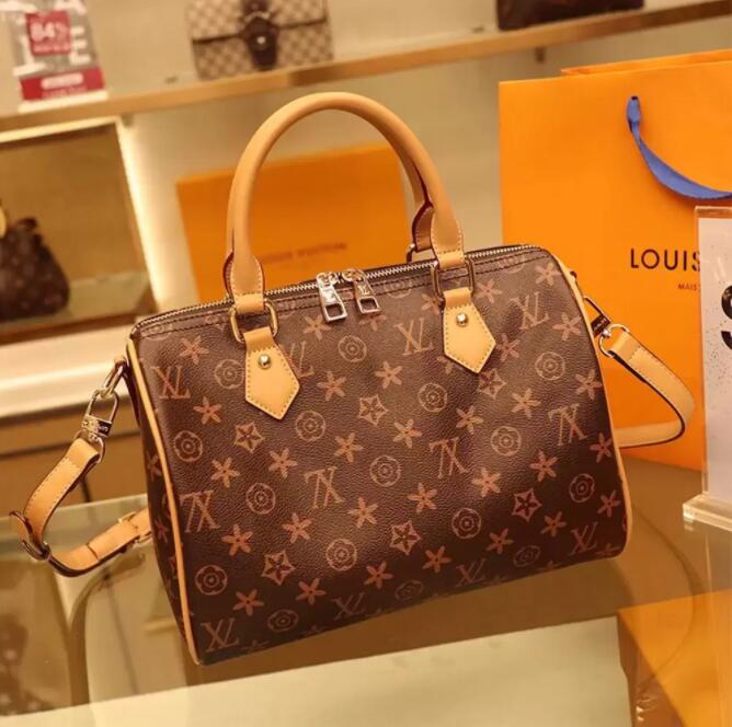 Fashion louiseity Womens viutonity Messenger Travel bag Classic Style Fashion bags Shoulder Bags Lady Totes handbags Speedy 30 cm With Gold lock M41524, Coffee lattice
Fashion louiseity Womens viutonity Messenger Travel bag Classic Style Fashion bags Shoulder Bags Lady Totes handbags Speedy 30 cm With Gold lock M41524, Coffee lattice