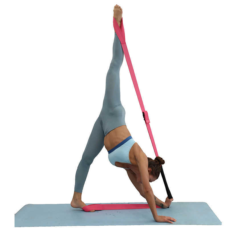 Yoga Stripes Yoga Leg Stretch Belt Yoga Flexibility Stretching Leg Stretcher Strap for Ballet Cheer Dance Gymnastics Trainer J0225
