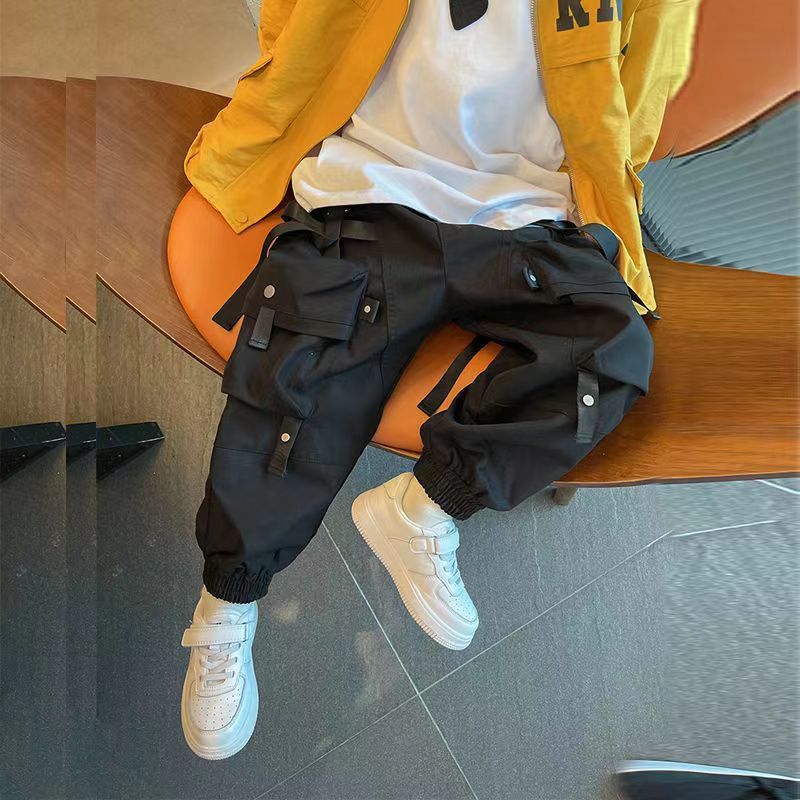 Jeans Children s Autumn Pants Boy Korean Version Handsome Overalls Big Spring And 3 5 7 9Y 230224