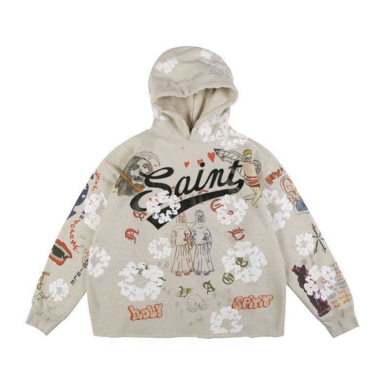 Saint Michael Hand-painted Aged Graffiti Hoodie Ins Unisex SweaterWYMVWYMV, Picture color
Saint Michael Hand-painted Aged Graffiti Hoodie Ins Unisex SweaterWYMVWYMV, Picture color