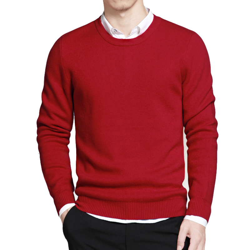 Men's T-Shirts 5XL Men Sweaters Pullover Spring Cotton O-Neck Solid Sweater Jumpers Autumn Male Knitwear Man Big Plus Size Simple Type 230225