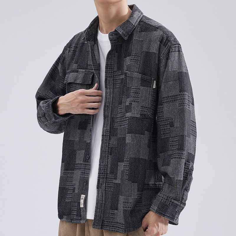 Men's Jackets Spring Autumn Fashion Temperament Trend Japanese Denim Jacket Man Simple Casual Loose Vintage Male Tops Streetwear Clothes 230225