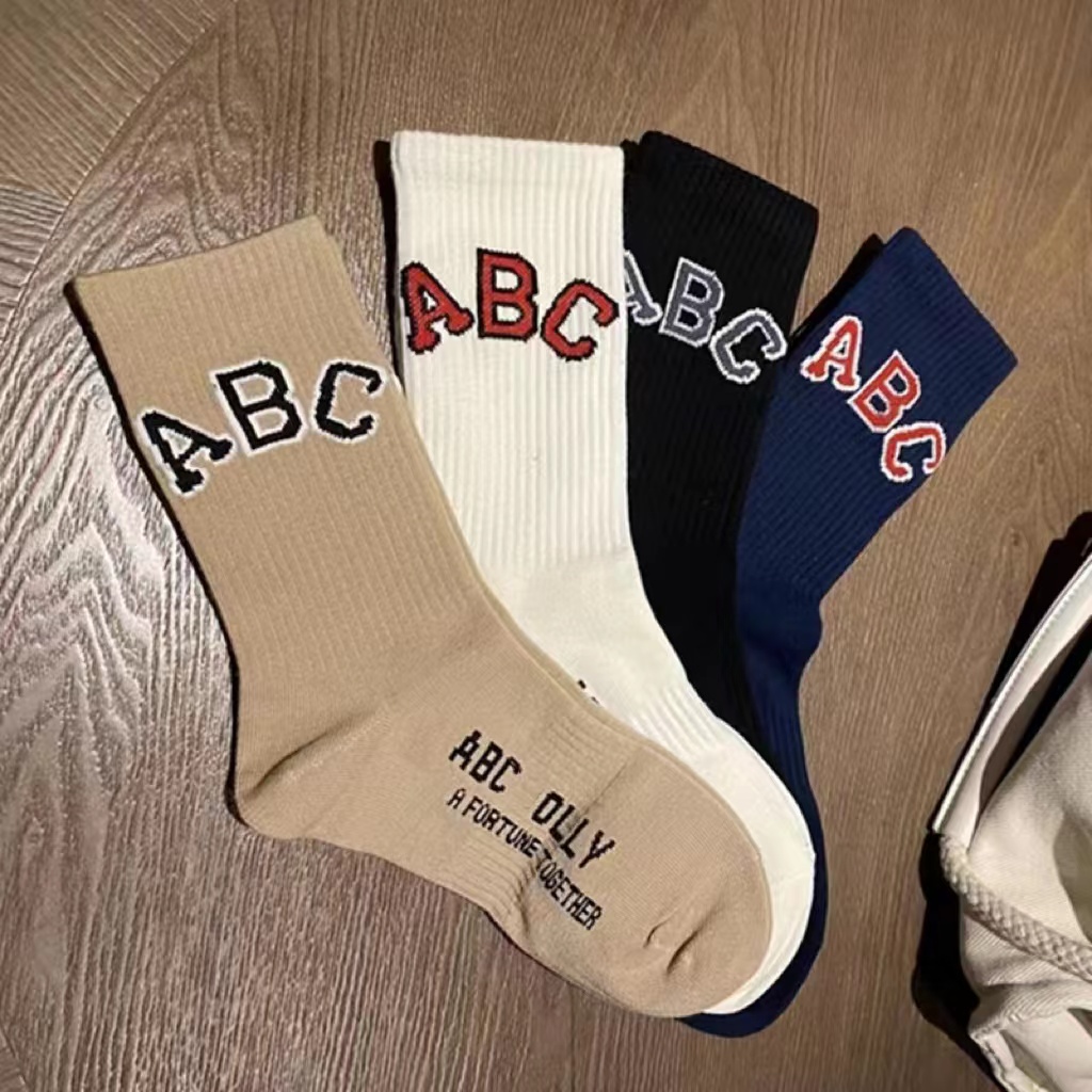 Mens and Womens Socks Sports Casual Trend Alphabet Print Outdoor Socks Pure Cotton Summer Couple Stockings, No.1
Mens and Womens Socks Sports Casual Trend Alphabet Print Outdoor Socks Pure Cotton Summer Couple Stockings, No.1