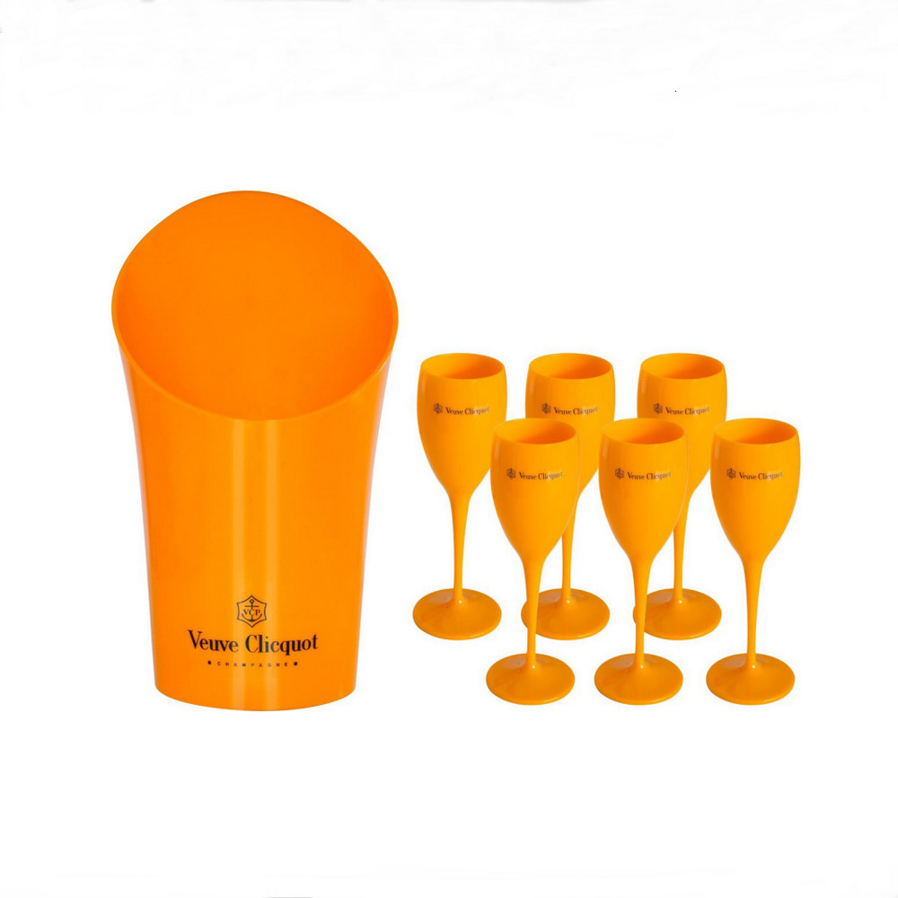 Wine Glasses Orange Veuve Flutes and Bucket Party Champagne Coupes Goblet Plastic 230225
Wine Glasses Orange Veuve Flutes and Bucket Party Champagne Coupes Goblet Plastic 230225