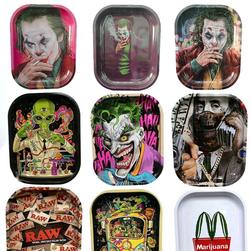 Cartoon Rolling Tobacco Trays Metal Cigarette Tray Smoking Rolling Case 180mm*140mm Tobacco With Tinplate Hand Roller Smoking Accessories
Cartoon Rolling Tobacco Trays Metal Cigarette Tray Smoking Rolling Case 180mm*140mm Tobacco With Tinplate Hand Roller Smoking Accessories