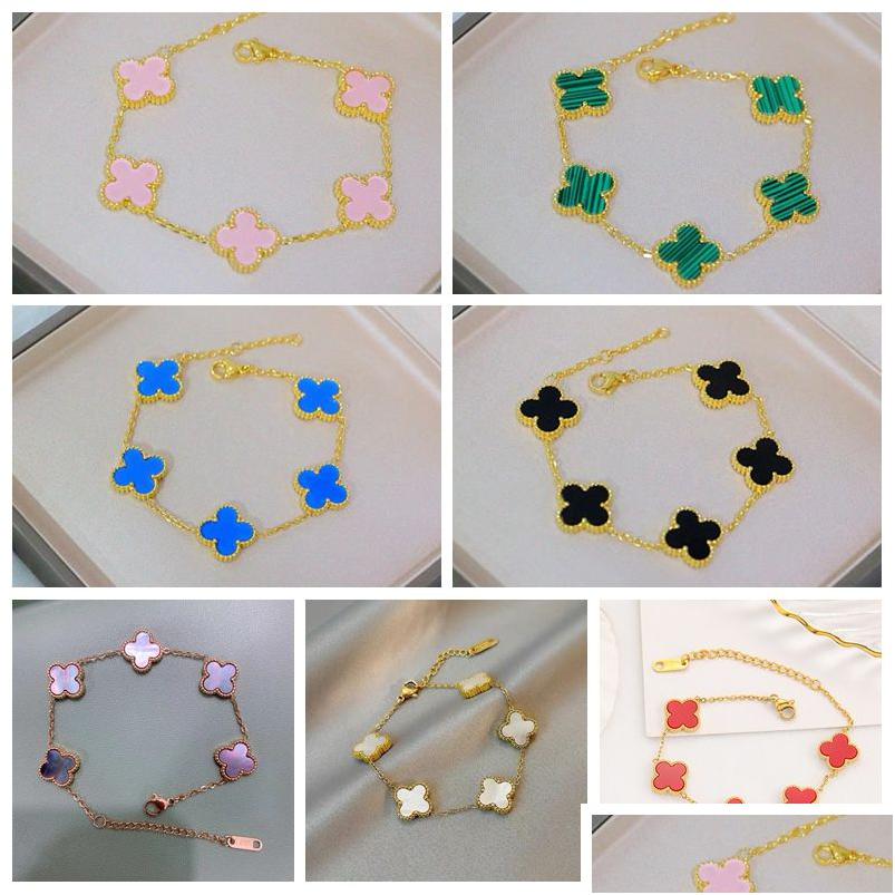 Charm Bracelets Luxury Double Side Clover Butterfly Bracelet For Women Gift Drop Delivery Jewelry Dhgqj
Charm Bracelets Luxury Double Side Clover Butterfly Bracelet For Women Gift Drop Delivery Jewelry Dhgqj