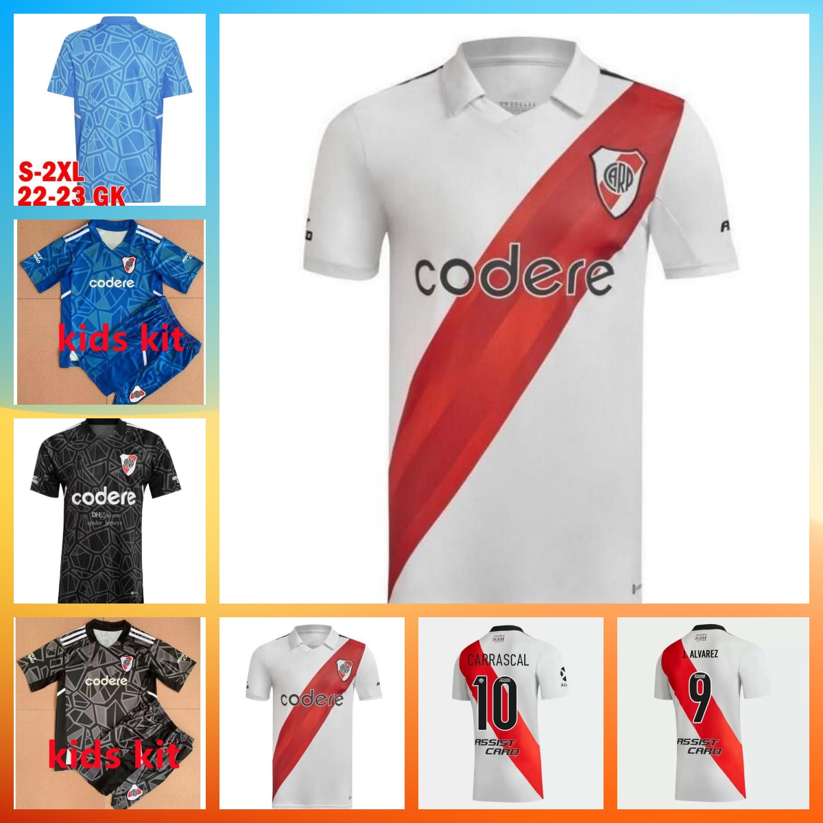 22 23 River Plate soccer Jerseys 2022 2023 fans player version M.SUAREZ J.ALVAREZ DE LA CRUZ MONTIEL CARRASCAL BORRE football shirts men kids kit top thai quality, 02
22 23 River Plate soccer Jerseys 2022 2023 fans player version M.SUAREZ J.ALVAREZ DE LA CRUZ MONTIEL CARRASCAL BORRE football shirts men kids kit top thai quality, 02