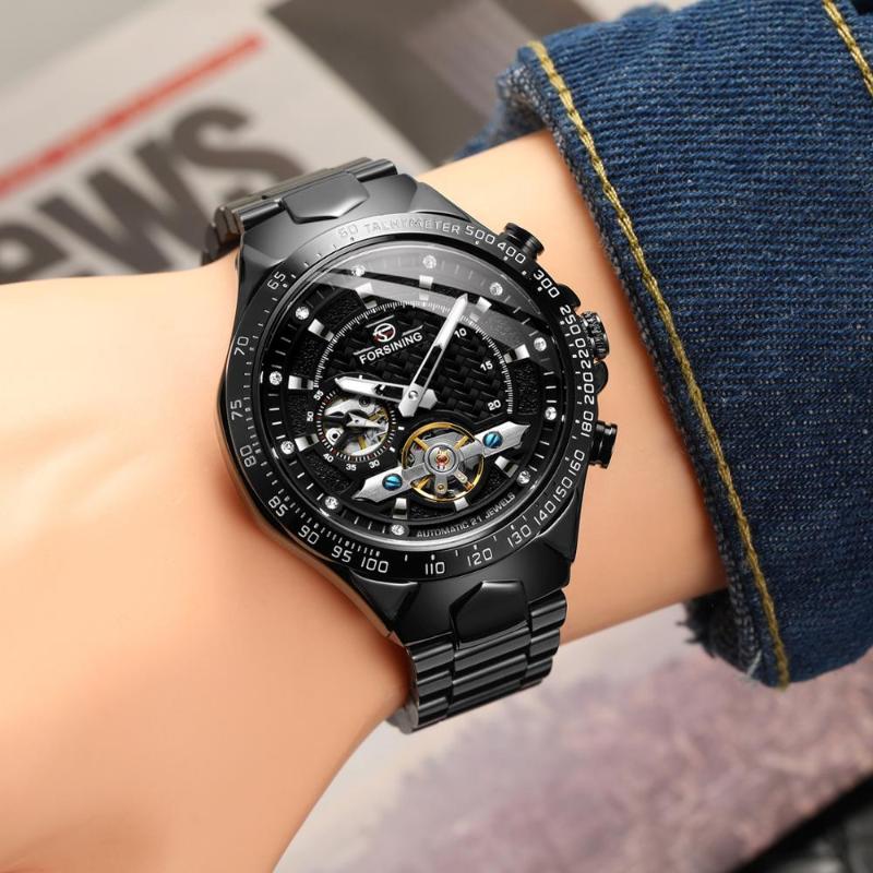 Wristwatches Forsining Classic Mens Mechanical Watches Fashion Automatic Male Clock Blue Stainless Steel Waterproof Business RelogioWristwat, Silver blue
Wristwatches Forsining Classic Mens Mechanical Watches Fashion Automatic Male Clock Blue Stainless Steel Waterproof Business RelogioWristwat, Silver blue