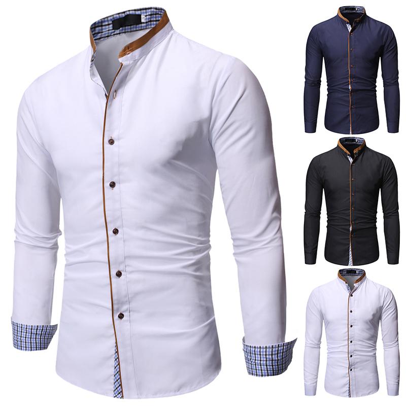 Men' Casual Shirts Regualr Fit Men Fashion Long Sleeve Mandarin Collar Button Up Shirt Blouse, 530303
Men' Casual Shirts Regualr Fit Men Fashion Long Sleeve Mandarin Collar Button Up Shirt Blouse, 530303