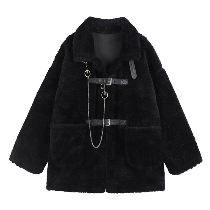 Women s Jackets Lamb Wool Thickened Jacket Harajuku Casual Female Warm Oversized Gothic Punk Ins Street Emo Black Teddy Coats 230225
Women s Jackets Lamb Wool Thickened Jacket Harajuku Casual Female Warm Oversized Gothic Punk Ins Street Emo Black Teddy Coats 230225