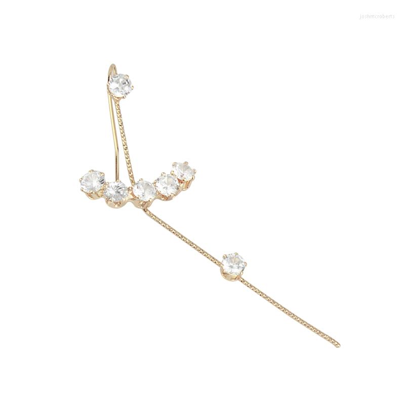 Dangle Earrings Fashion Design Jewelry Gold Color Rhinestone Ear Clip Single For Women Statement Needle
Dangle Earrings Fashion Design Jewelry Gold Color Rhinestone Ear Clip Single For Women Statement Needle