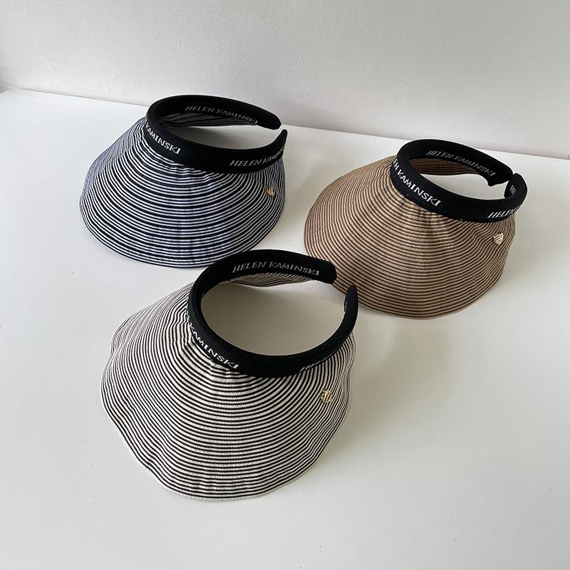 Wide Brim Hats Fashion Korean Stripe Sun Visor Straw Outdoor Beach Hat Empty Top Anti-UV Travel Caps For Women Cape, Black
Wide Brim Hats Fashion Korean Stripe Sun Visor Straw Outdoor Beach Hat Empty Top Anti-UV Travel Caps For Women Cape, Black