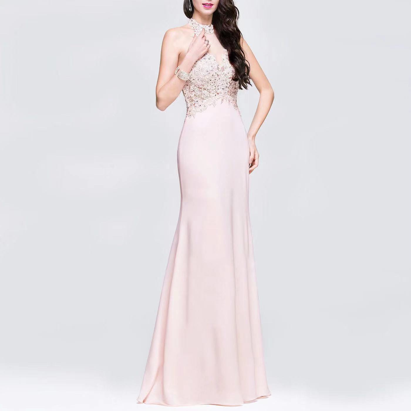 Of The Bride Dresses Jewel Neck Long Illusion Appliqued Sequins Beaded Mother Floor Length Wedding Guest Gown 403