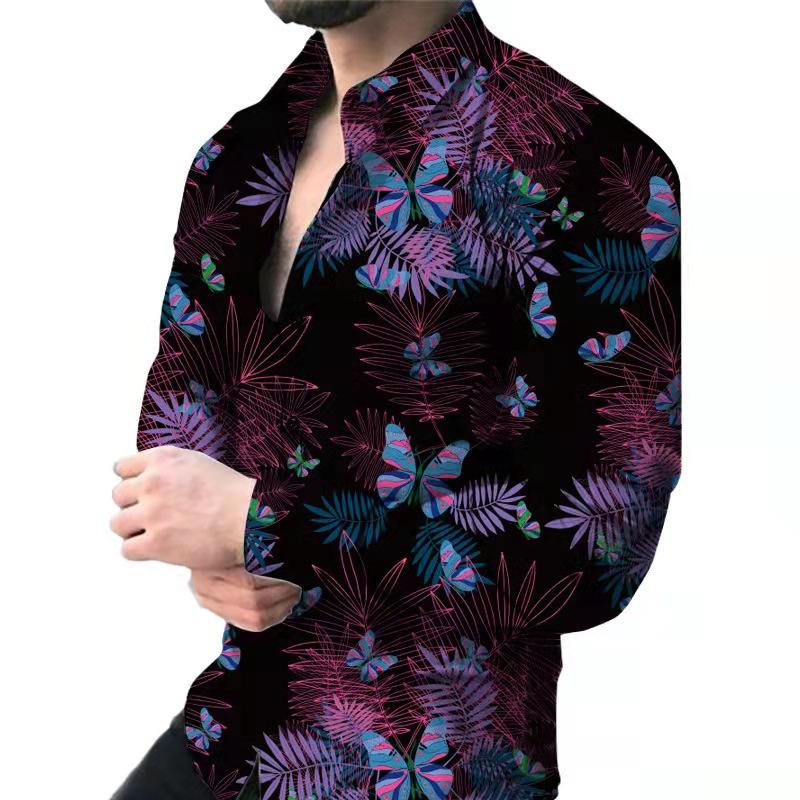 Men's Casual Shirts Fashion Spring Men Oversized Shirt Pattern Print Long Sleeve Tops Clothing Club Cardigan High Quality BlouseMe, 005
Men's Casual Shirts Fashion Spring Men Oversized Shirt Pattern Print Long Sleeve Tops Clothing Club Cardigan High Quality BlouseMe, 005