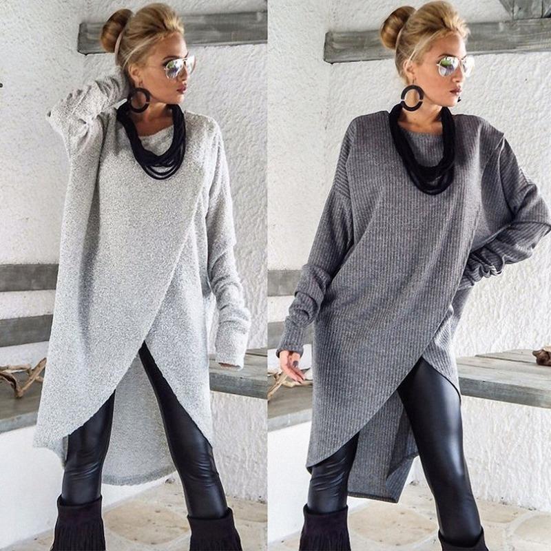 Casual Dresses Donsignet Autumn Long Sleeve O Neck For Women Irregular Loose Plus Size, Dark gray
Casual Dresses Donsignet Autumn Long Sleeve O Neck For Women Irregular Loose Plus Size, Dark gray