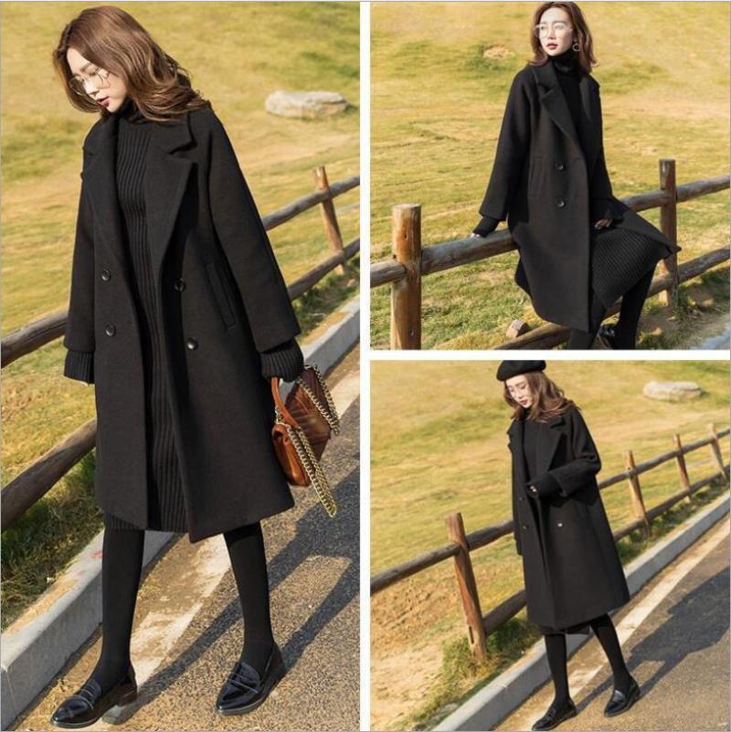 Women' Wool & Blends Net Red 2023 Fahsion Autumn And Winter Black Hepburn Tweed Coat Middle Long Thickened Slim Size -2XLWomen
Women' Wool & Blends Net Red 2023 Fahsion Autumn And Winter Black Hepburn Tweed Coat Middle Long Thickened Slim Size -2XLWomen