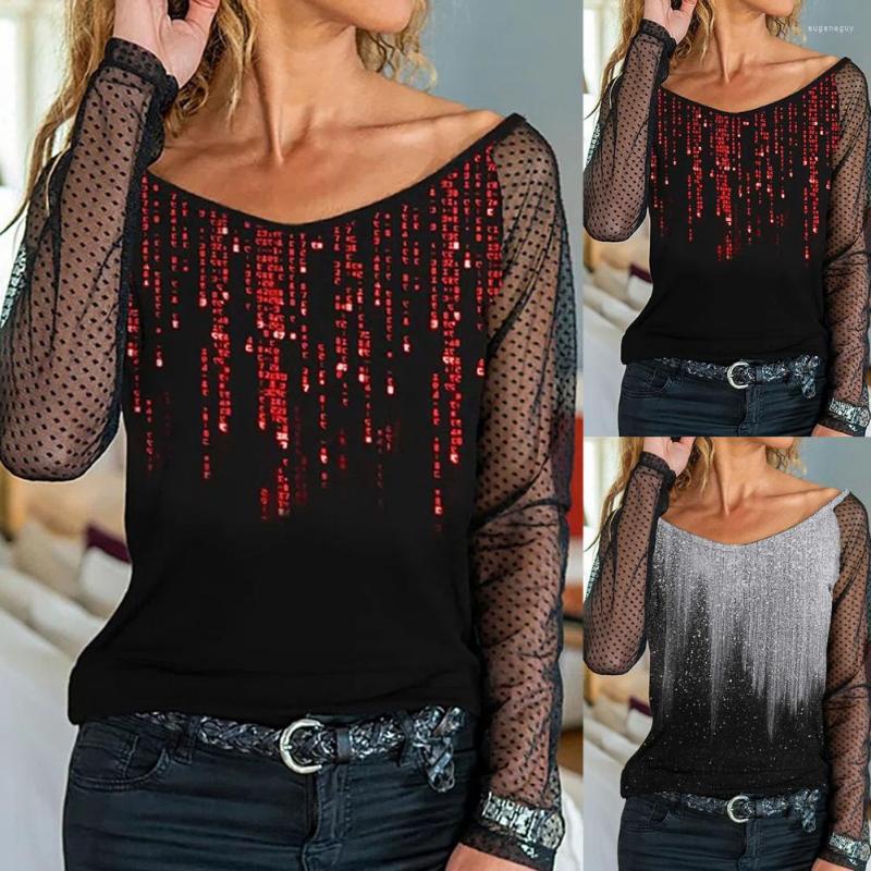 Women's Blouses Sequin Design Lace Women Blouse Breathable Long Sleeve Pullover Top All-matched Women's Clothing, Red
Women's Blouses Sequin Design Lace Women Blouse Breathable Long Sleeve Pullover Top All-matched Women's Clothing, Red