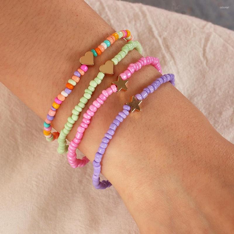 Strand Simple Fashion Everything Goes Together Small Fresh Hand Beaded Mixed Color Rice Beads Love Folding Type Ladies Bracelet
Strand Simple Fashion Everything Goes Together Small Fresh Hand Beaded Mixed Color Rice Beads Love Folding Type Ladies Bracelet