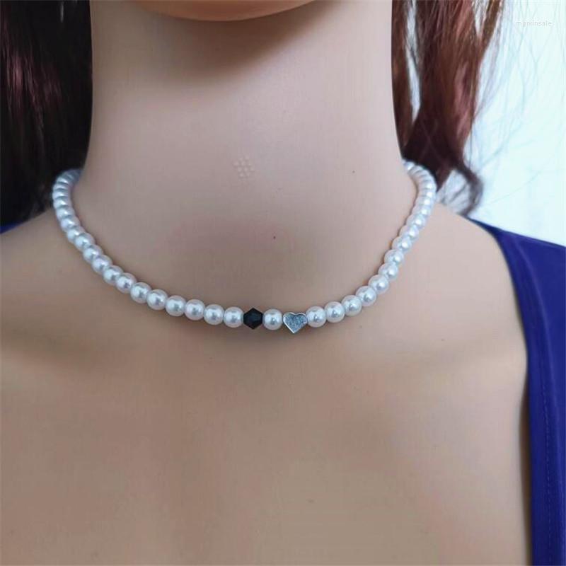 Choker 6mm Simulated Pearl Beads Romantic Initial Heart Necklace For Women Crystal Fashion Jewelry Boho Streetwear Collier Femme
Choker 6mm Simulated Pearl Beads Romantic Initial Heart Necklace For Women Crystal Fashion Jewelry Boho Streetwear Collier Femme