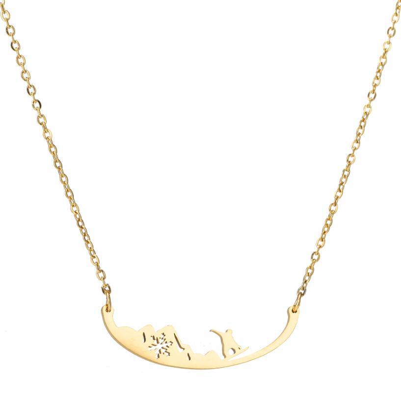 10PCS Snow Skiing Extreme Sports Necklaces Stainless Steel Winter X-sports Ski Snowflake Korean Ocean Sea Water Wave Outdoor Pendant Choker Collier for Women
10PCS Snow Skiing Extreme Sports Necklaces Stainless Steel Winter X-sports Ski Snowflake Korean Ocean Sea Water Wave Outdoor Pendant Choker Collier for Women