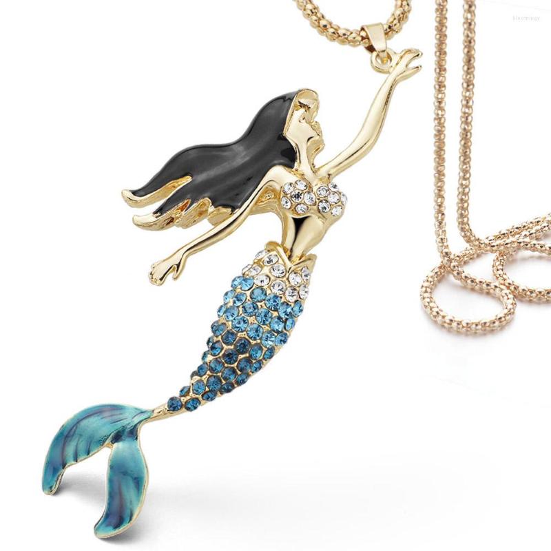 Pendant Necklaces Selling Enamel Crystal Mermaid Fashion Exquisite Bohemian Long Chain Elegant Tri Color Pendants For Women DX600
Pendant Necklaces Selling Enamel Crystal Mermaid Fashion Exquisite Bohemian Long Chain Elegant Tri Color Pendants For Women DX600