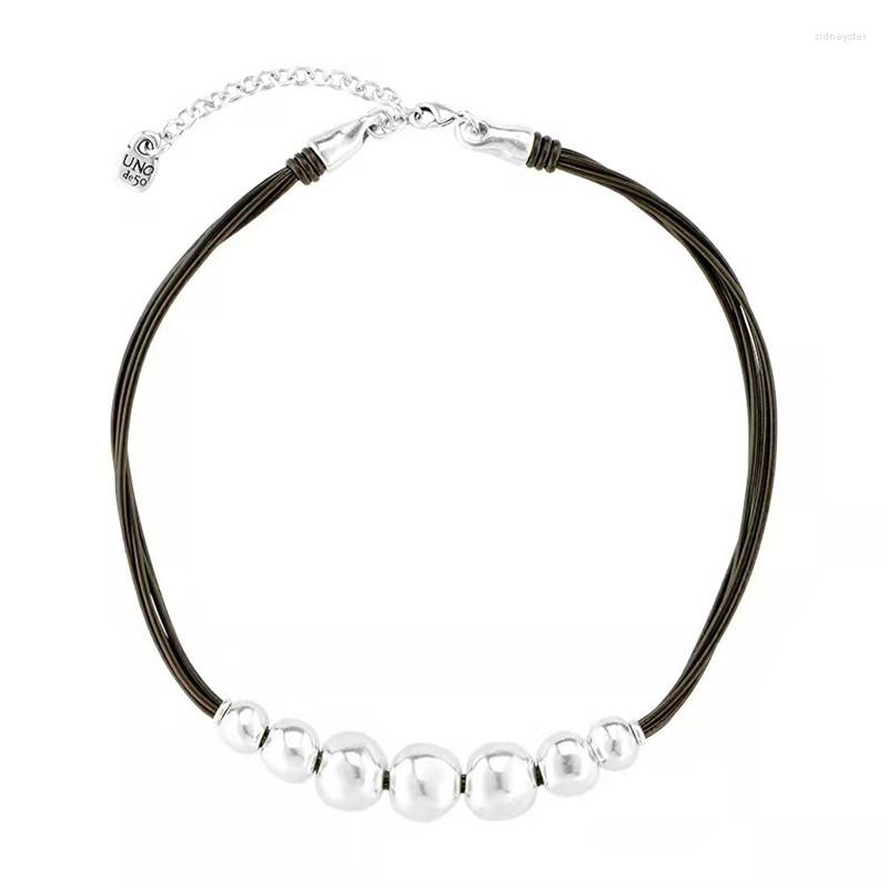Choker 2023 Stainless Steel Alloy Silver Color Bead Necklace Women's Favorite Factory Free Wholesale
Choker 2023 Stainless Steel Alloy Silver Color Bead Necklace Women's Favorite Factory Free Wholesale
