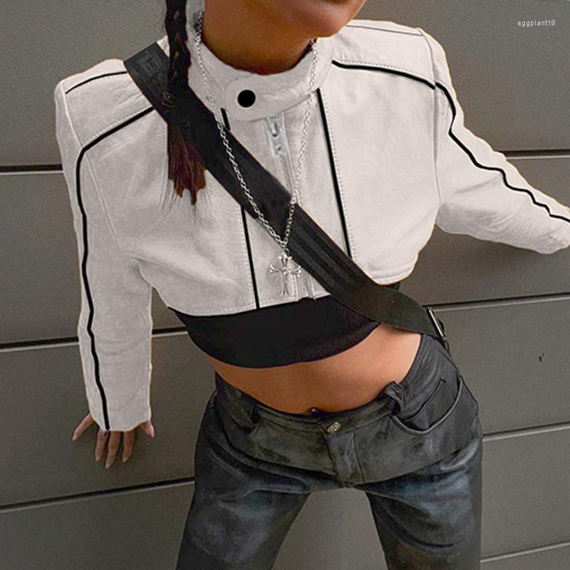 Women' Jackets Befree Autumn 2023 Personality Street Fashion Motorcycle Style Cool Short Cyber Y2k Jacket Women Sweatshirt Top, White
Women' Jackets Befree Autumn 2023 Personality Street Fashion Motorcycle Style Cool Short Cyber Y2k Jacket Women Sweatshirt Top, White