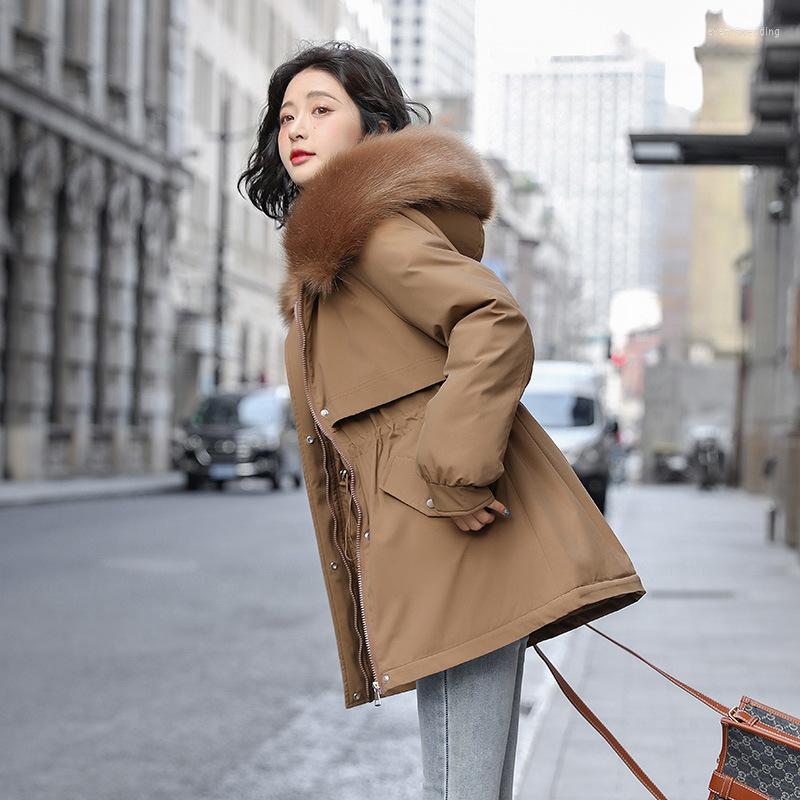 Women's Trench Coats Women's Winter Korean Loose Cotton-padded Jackets Hooded Fur Collar Ladies Parkas Female Clothing Cotton Coat, Light blue
Women's Trench Coats Women's Winter Korean Loose Cotton-padded Jackets Hooded Fur Collar Ladies Parkas Female Clothing Cotton Coat, Light blue
