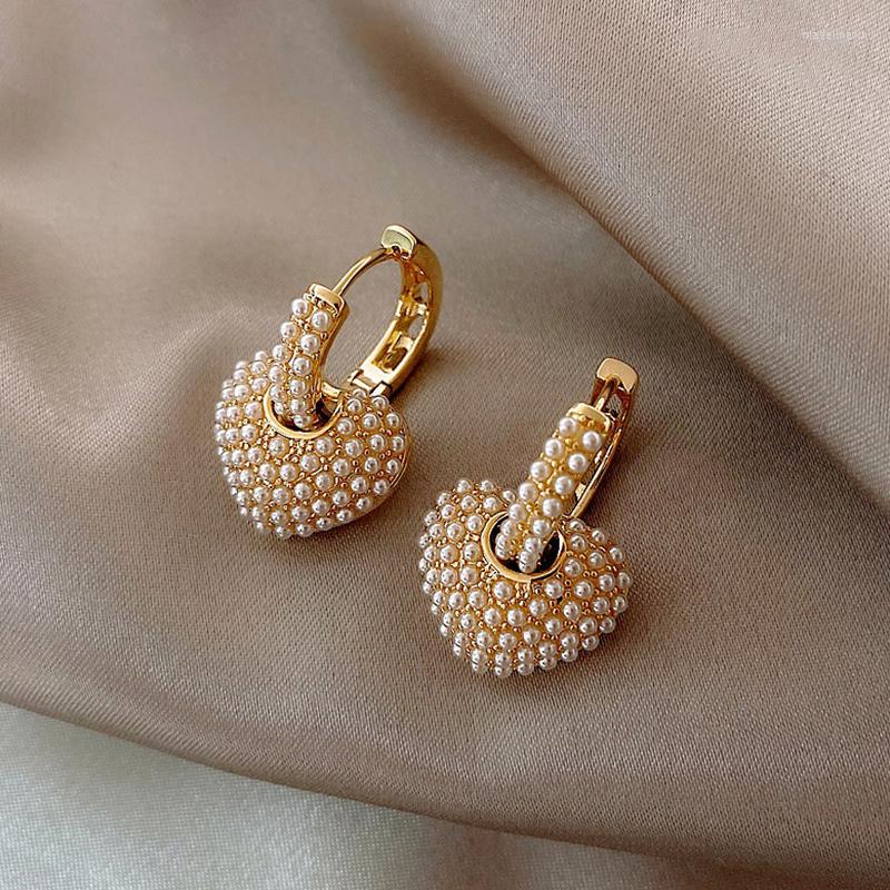 Stud Earrings Sweet Pearl Delicate Love Heart Dangle For Women Fashion Luxury Temperament Wedding Jewelry
Stud Earrings Sweet Pearl Delicate Love Heart Dangle For Women Fashion Luxury Temperament Wedding Jewelry