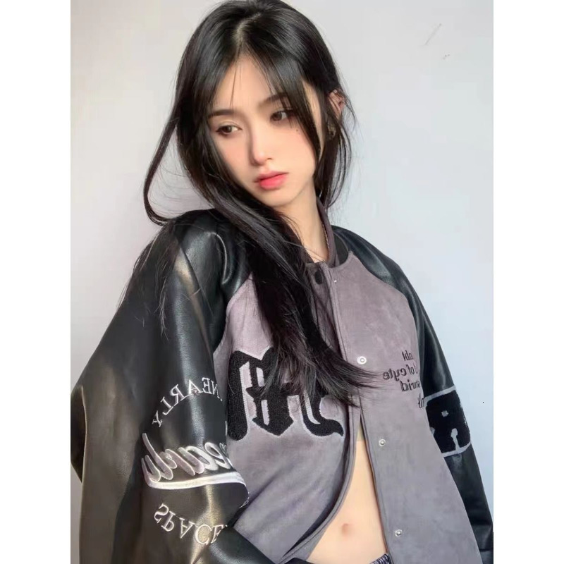 Women s Jackets Letter Embroidery Clothing Street Vintage Patchwork Flocking Coat Casual for Clothes Top 230225, Camel
Women s Jackets Letter Embroidery Clothing Street Vintage Patchwork Flocking Coat Casual for Clothes Top 230225, Camel