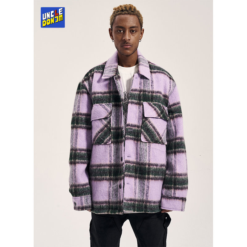 Men's Wool Blends Checked contrast woolen coat for men high street jacket hip hop designer vintage outwear plaid 230225, Khaki
Men's Wool Blends Checked contrast woolen coat for men high street jacket hip hop designer vintage outwear plaid 230225, Khaki