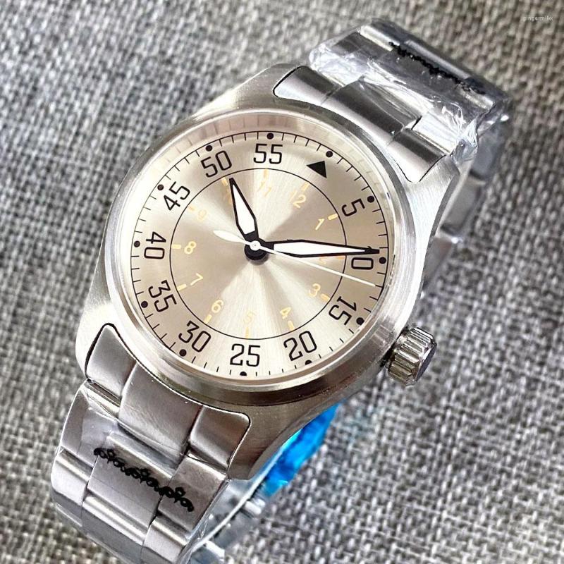 Wristwatches Tandorio Diver Watch 316L Steel NH35 Sunburst Silver Dial Filed-Watch Sapphire Crystal 20Bar Waterproof Sport Clock Green Lume, Logo a
Wristwatches Tandorio Diver Watch 316L Steel NH35 Sunburst Silver Dial Filed-Watch Sapphire Crystal 20Bar Waterproof Sport Clock Green Lume, Logo a