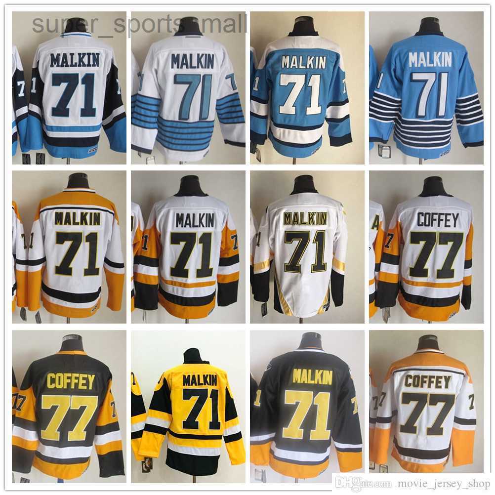 Pittsburgh''Penguins''New Retro Ice Hockey Jerseys 77 Paul Coffey 71 Evgeni Malkin Jersey, Same as picture (with team name)
Pittsburgh''Penguins''New Retro Ice Hockey Jerseys 77 Paul Coffey 71 Evgeni Malkin Jersey, Same as picture (with team name)