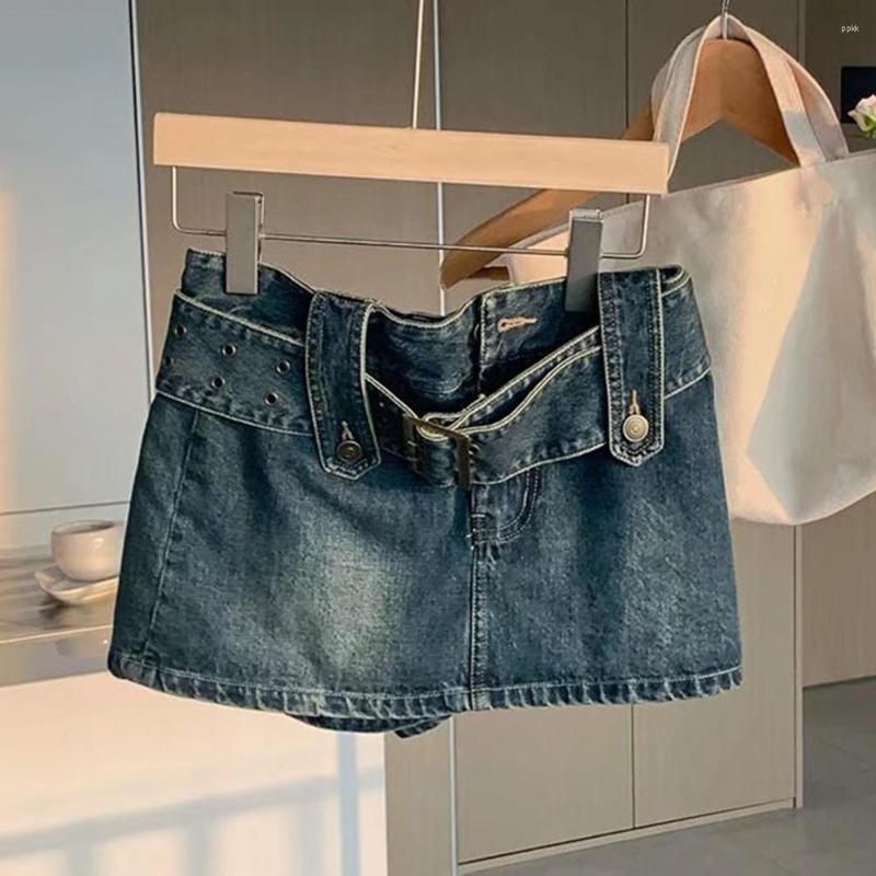 Skirts Fashion Denim Skort Comfy Short Solid Color High Cut Women One-Piece Shorts Skirt Breathable, Black
Skirts Fashion Denim Skort Comfy Short Solid Color High Cut Women One-Piece Shorts Skirt Breathable, Black