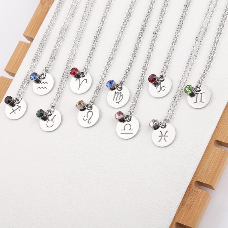 Pendant Necklaces Stainless Steel 12 Constellations Birthstone Necklace For Women Goth Charm Choker Chain Jewelry Dz267
Pendant Necklaces Stainless Steel 12 Constellations Birthstone Necklace For Women Goth Charm Choker Chain Jewelry Dz267