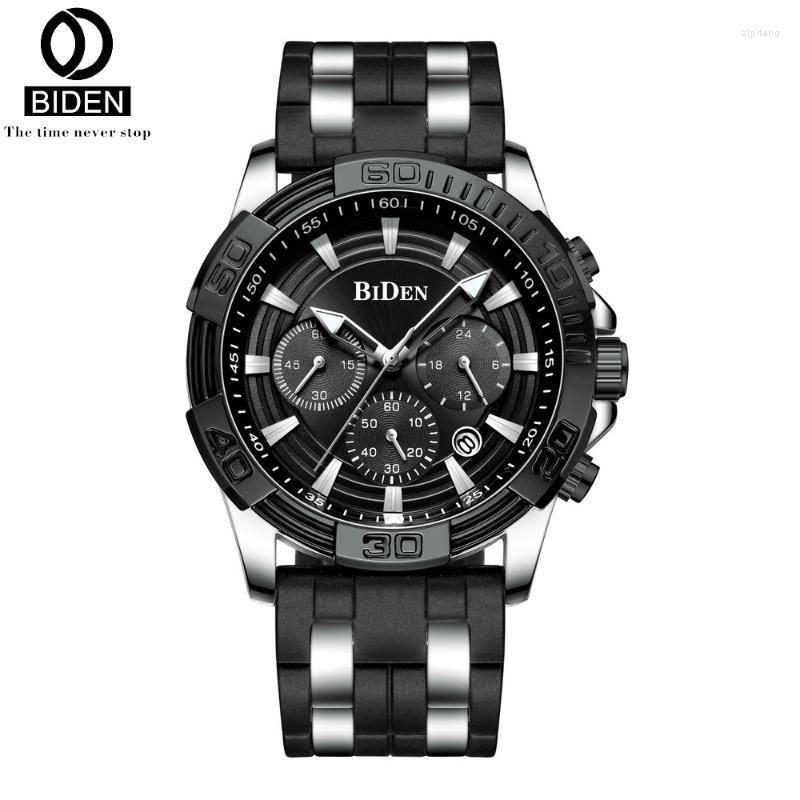 Wristwatches BIDEN Men's Chronograph Analog Quartz Watch Auto Date Luminous Hands Waterproof Silicone Rubber Strap Wristswatches For Man, Blue
Wristwatches BIDEN Men's Chronograph Analog Quartz Watch Auto Date Luminous Hands Waterproof Silicone Rubber Strap Wristswatches For Man, Blue