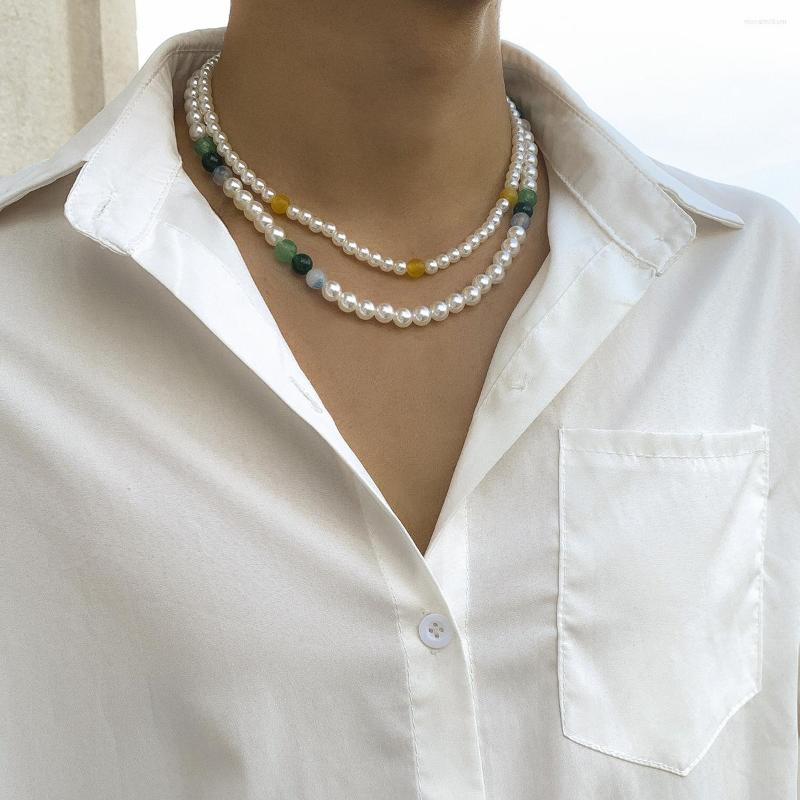 Choker Layered Pearl And Stone Beads Short Necklace Men Trendy Beaded Chains Necklaces Collar 2023 Fashion Jewelry On Neck Gifts
Choker Layered Pearl And Stone Beads Short Necklace Men Trendy Beaded Chains Necklaces Collar 2023 Fashion Jewelry On Neck Gifts