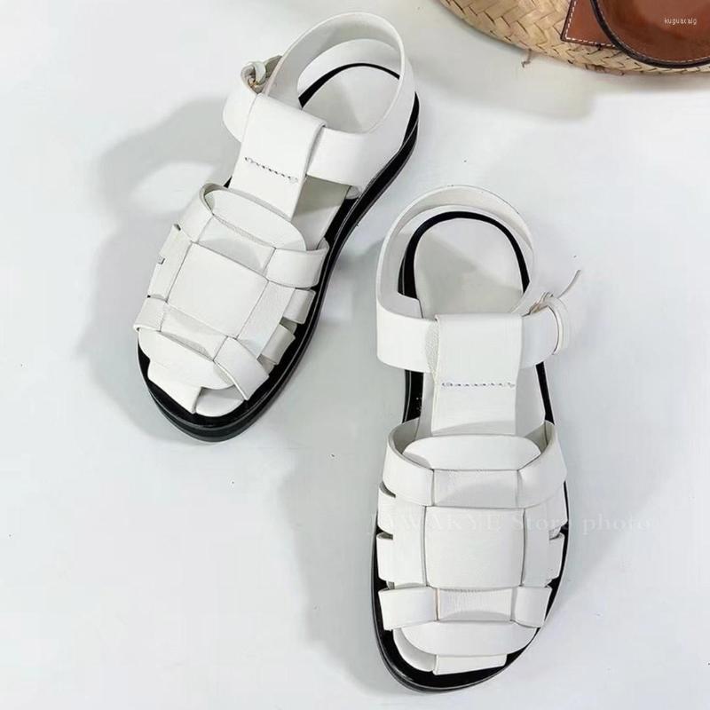 Sandals Leather Hollow Weave Summer Roman Unisex Shoes Buckle Strap Thick Bottom Causal Beach Holiday Ladies, Brown
Sandals Leather Hollow Weave Summer Roman Unisex Shoes Buckle Strap Thick Bottom Causal Beach Holiday Ladies, Brown