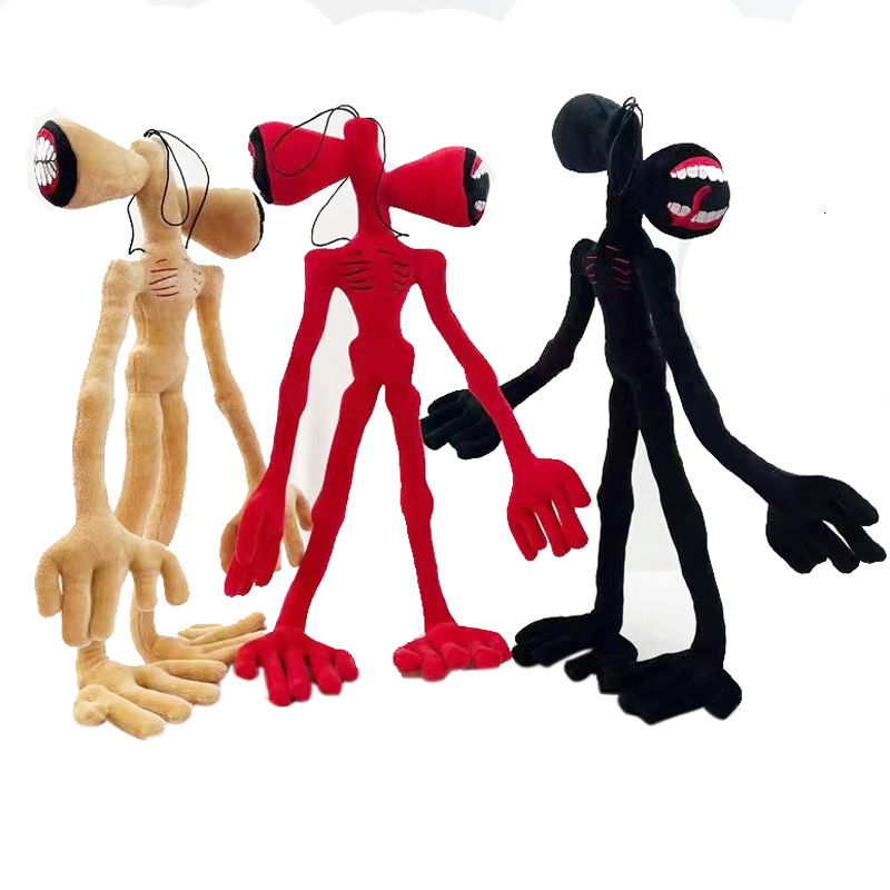 Plush Dolls 55CM Bendable Siren Head Plush Toys Office Decoration Standing Siren Head Stuffed Toy Desktop Ornaments Plushie Dolls 230225