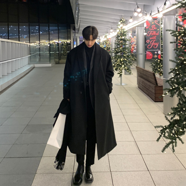Men's Wool Blends Style Highquality Trench Coat In Autumn and Winter Suit Collar Single Breasted Solid Knee Length 230225, Black
Men's Wool Blends Style Highquality Trench Coat In Autumn and Winter Suit Collar Single Breasted Solid Knee Length 230225, Black