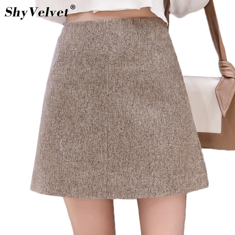 Skirts Autumn Winter Woolen Skirt Solid Korean Slim Fit Elegant Work Wear Formal Ladies High Waist A-line Mini Caramel, Black
Skirts Autumn Winter Woolen Skirt Solid Korean Slim Fit Elegant Work Wear Formal Ladies High Waist A-line Mini Caramel, Black