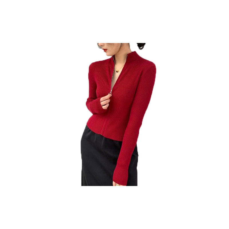 Womens Knits Tees Women Triangle Tops Cardigan Sweater With Zippers Short Style Lady Slim Jumpers Shirt Design Leisure fit Fashion Women wear 4 colors -XL, Red
Womens Knits Tees Women Triangle Tops Cardigan Sweater With Zippers Short Style Lady Slim Jumpers Shirt Design Leisure fit Fashion Women wear 4 colors -XL, Red